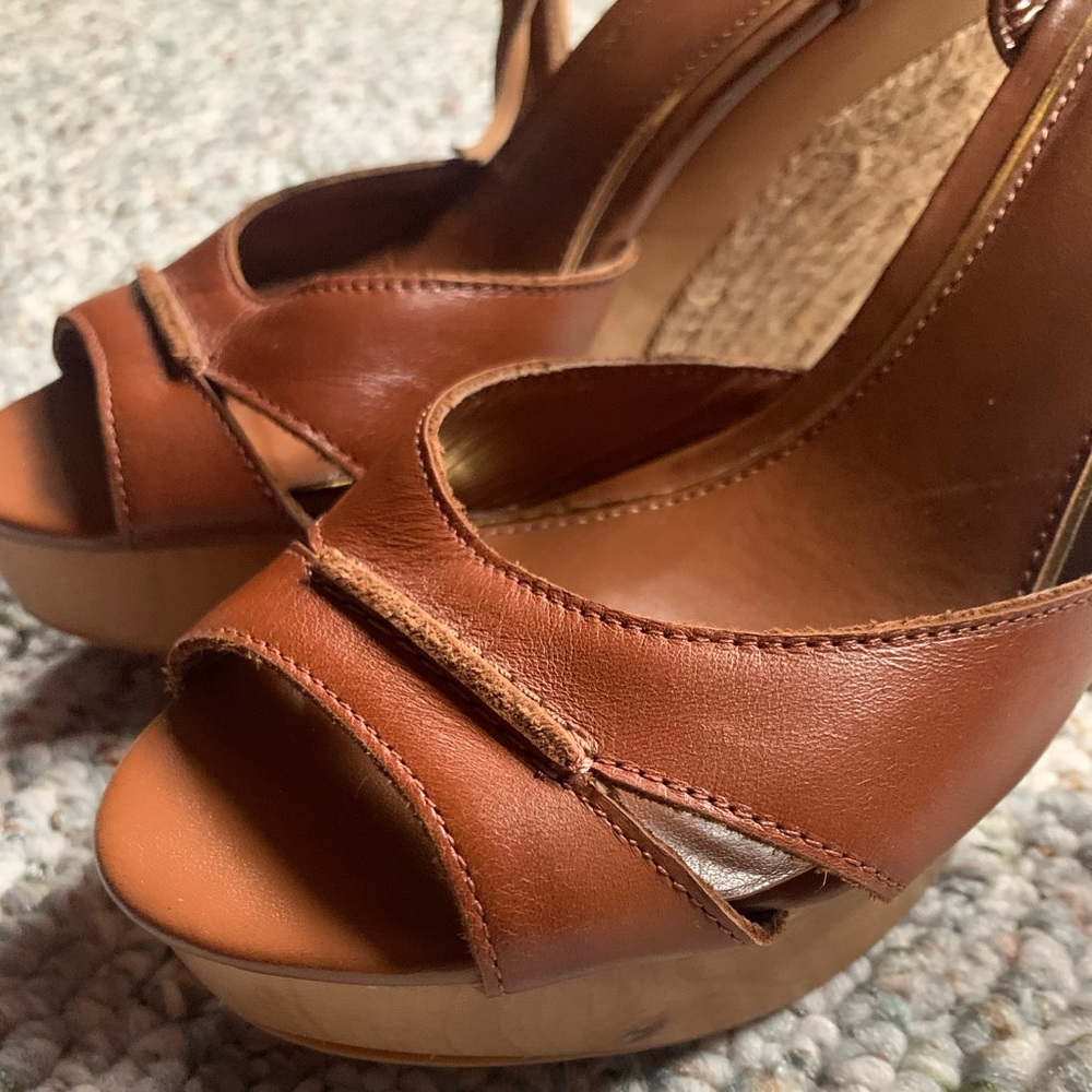 Ralph Lauren brown Wedges sandals